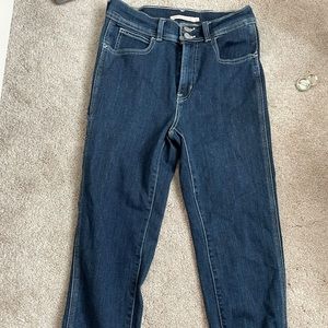 Levi’s 724 high rise straight leg crop